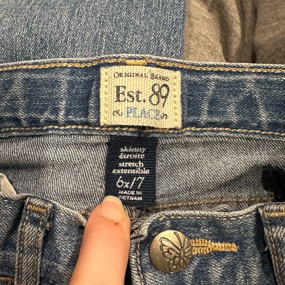 Place girls skinny stretch jeans size 6x-7 - Picture 5 of 10